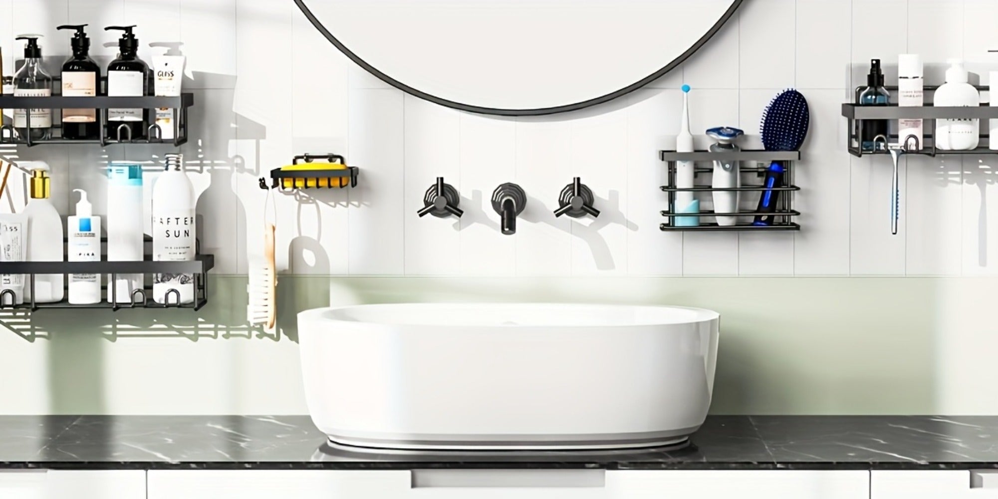 Wall-Mounted Shower Storage Shelf Set detail view 15 for Australian shoppers