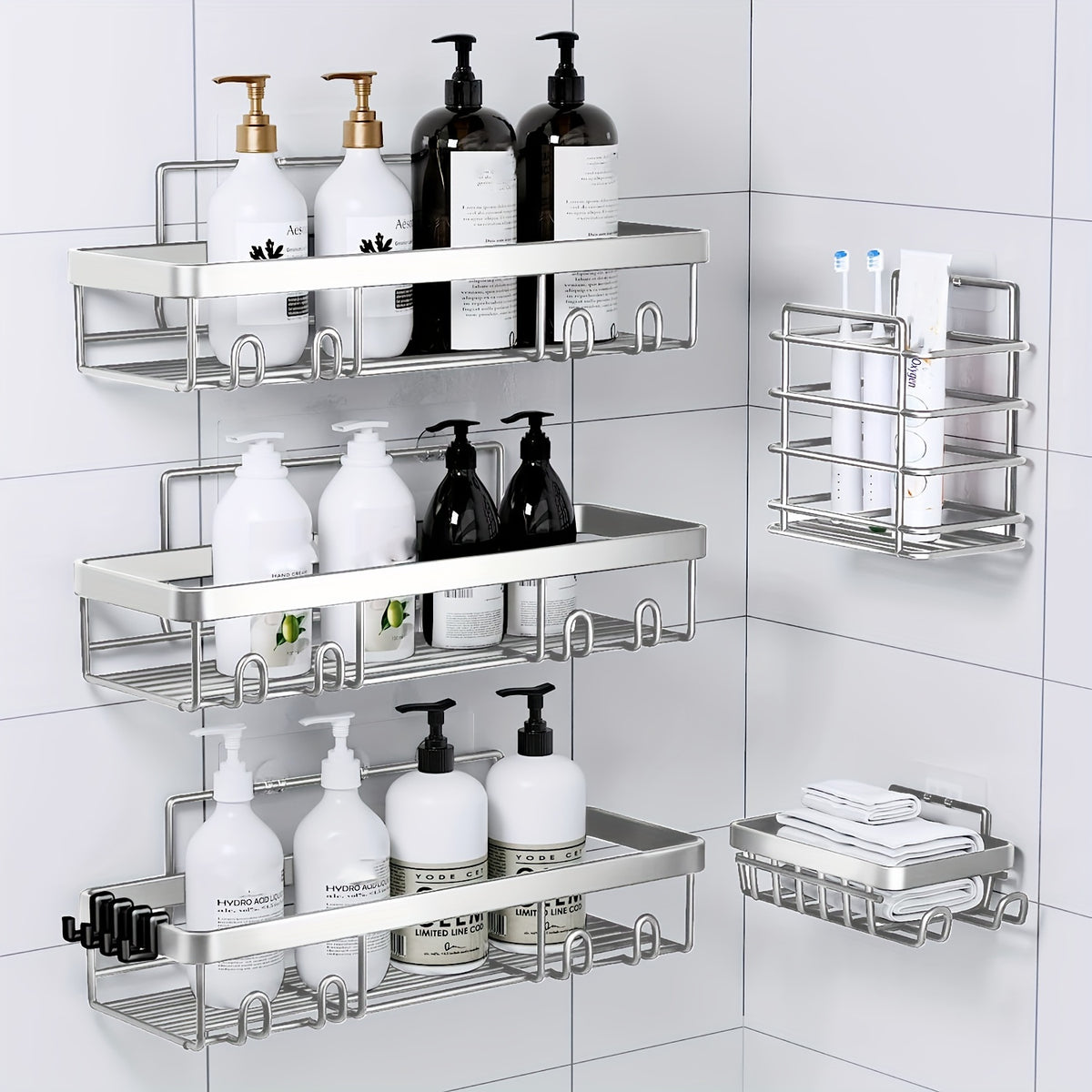Wall-Mounted Shower Storage Shelf Set detail view 19 for Australian shoppers