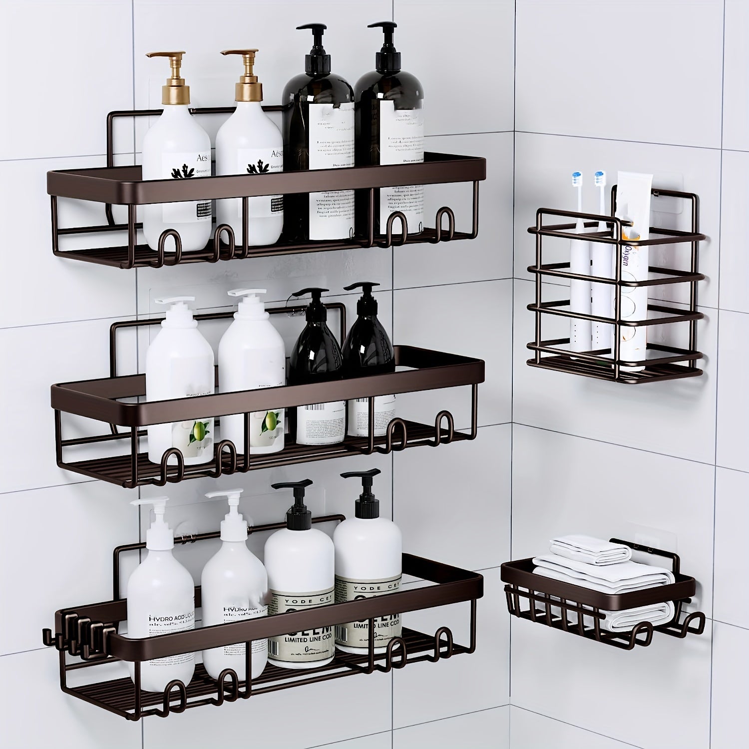 Wall-Mounted Shower Storage Shelf Set detail view 20 for Australian shoppers