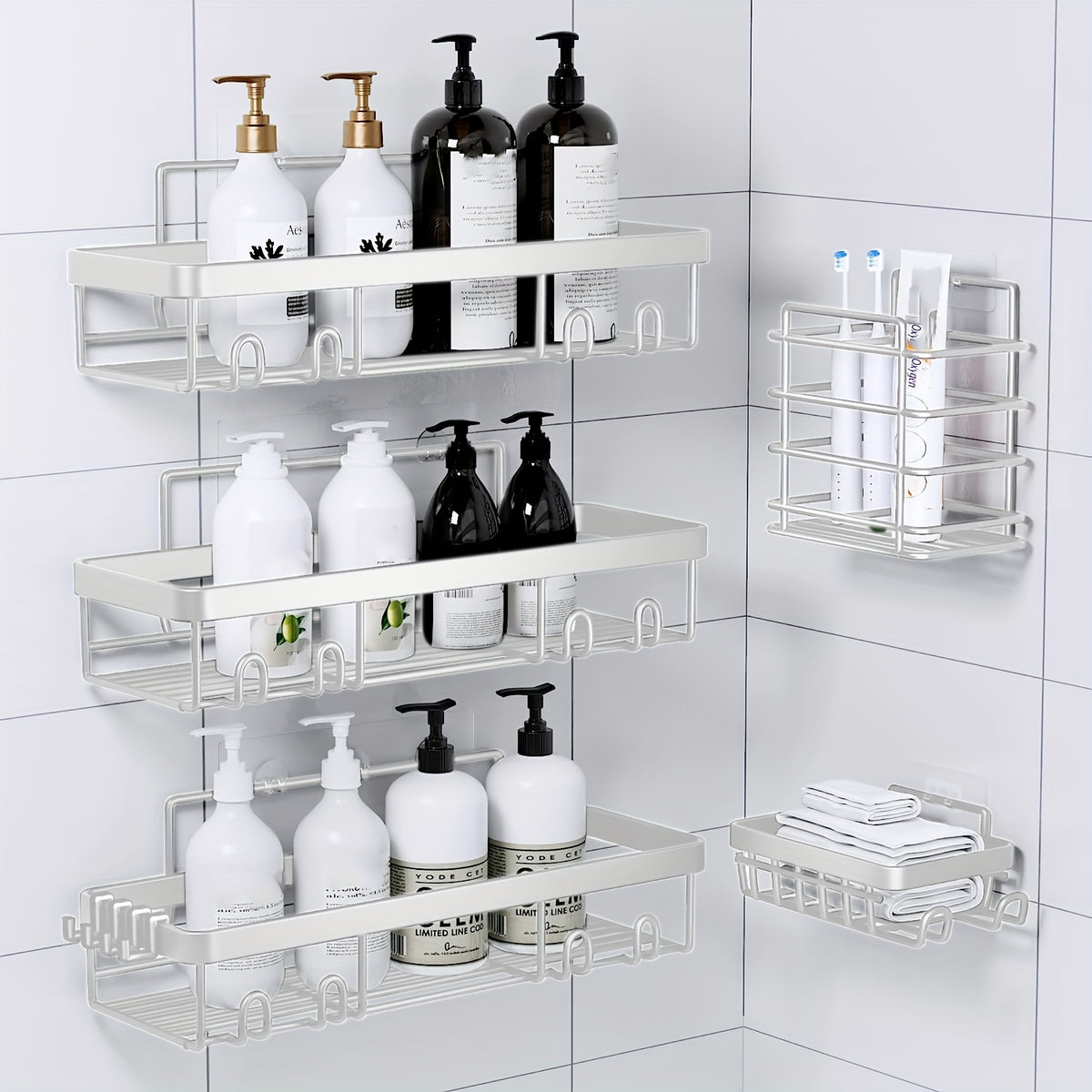 Wall-Mounted Shower Storage Shelf Set detail view 21 for Australian shoppers