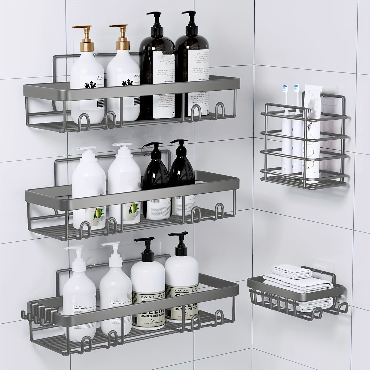 Wall-Mounted Shower Storage Shelf Set detail view 23 for Australian shoppers