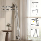 Stainless Steel Foldable Clothes Drying Rack - Adjustable – additional product view