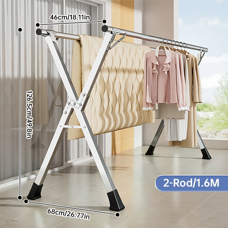 Stainless Steel Foldable Clothes Drying Rack - Adjustable – additional product view 11