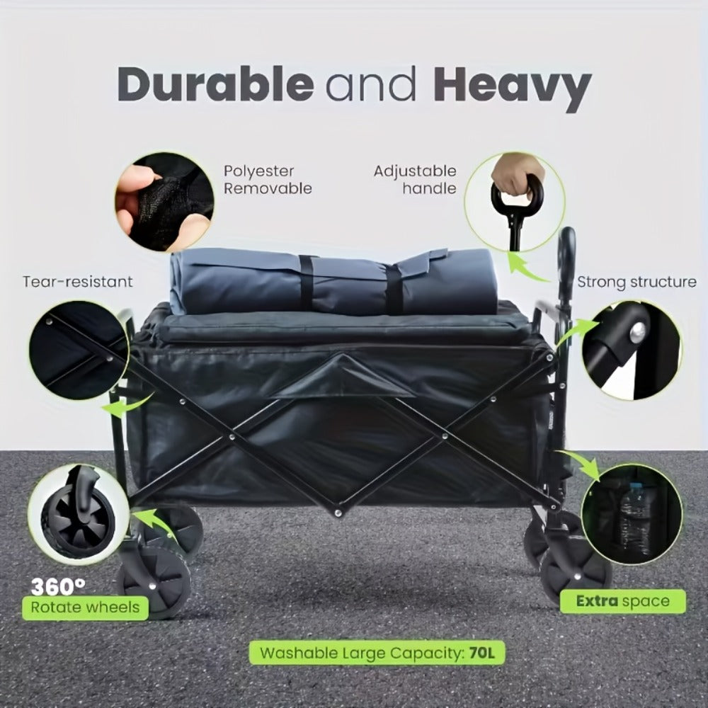Stainless Steel Foldable Outdoor Utility Wagon product detail 10