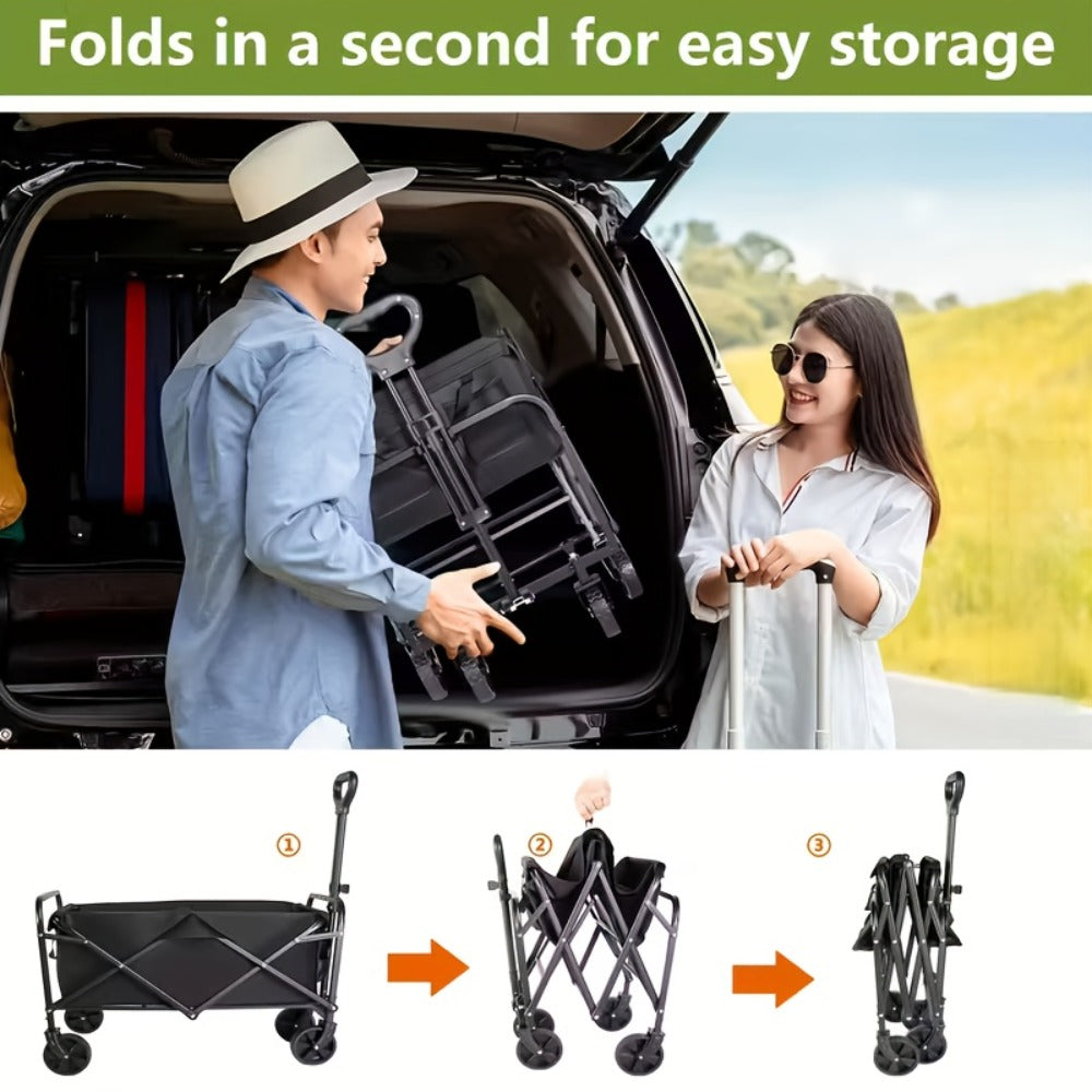 Stainless Steel Foldable Outdoor Utility Wagon product detail 11
