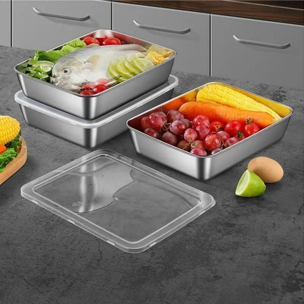 Stainless Steel Food Container Set detail view 4 for Australian shoppers