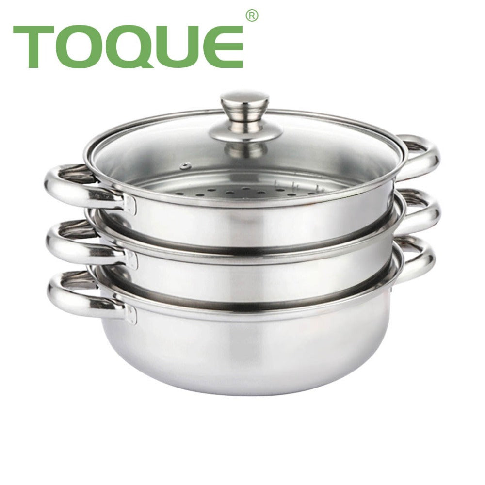 Stainless Steel Multi-Tier Steaming Pot - vegetables, seafood and – additional product view