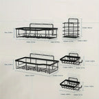 Stainless Steel No-Drill Shower Caddy Organiser - Rust-Resistant – alternate product view