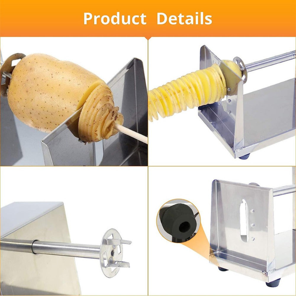 Stainless Steel Potato Twister Cutter - spiral vegetables and party – design and construction details