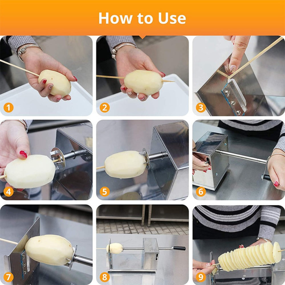 Stainless Steel Potato Twister Cutter - spiral vegetables and party – additional product view 12