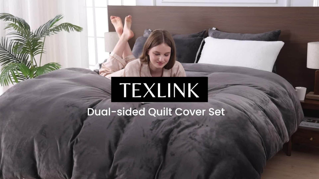 Teddy Fleece Quilt Cover Set – Warm 2-in-1 Winter Bedding – additional product view 17