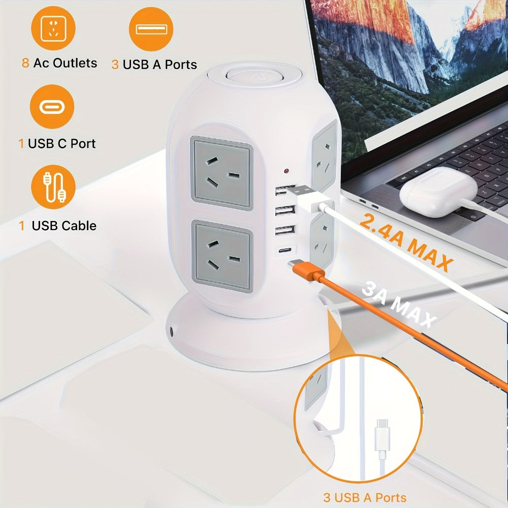 Tower Power Board with Retractable Cable detail view 6 for Australian shoppers