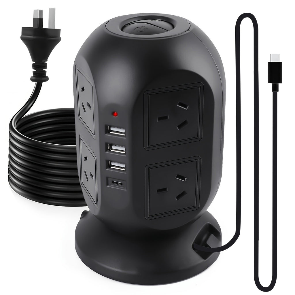Tower Power Board with Retractable Cable - desks, offices and shared – additional product view 9