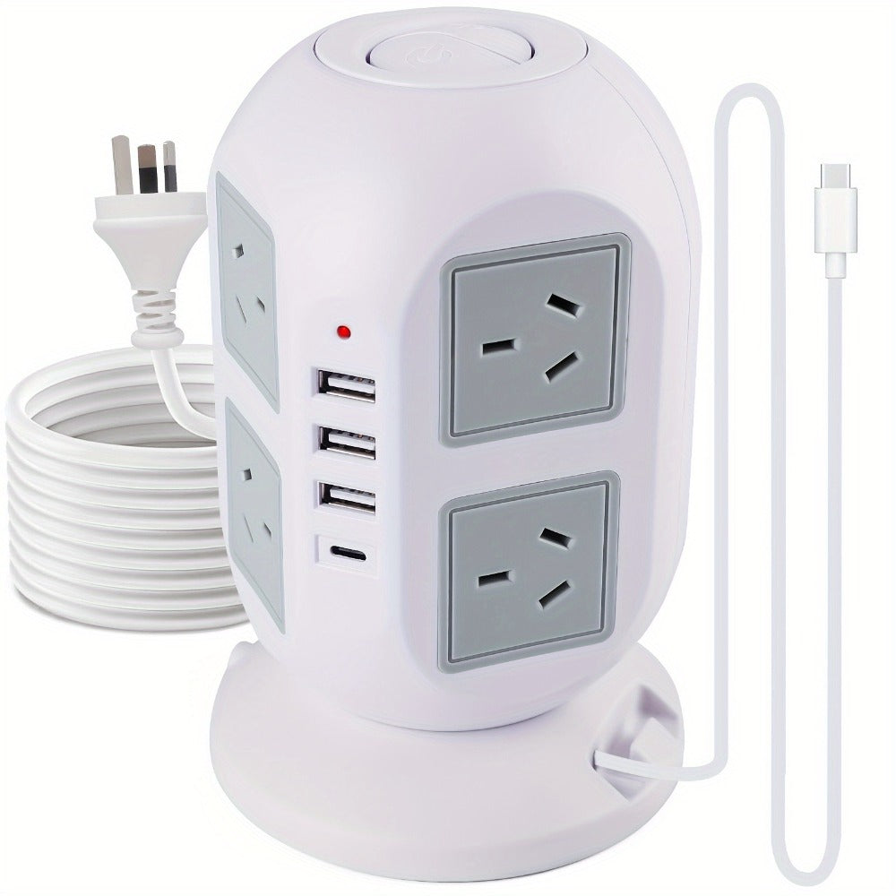 Tower Power Board with Retractable Cable main product view for Australian shoppers