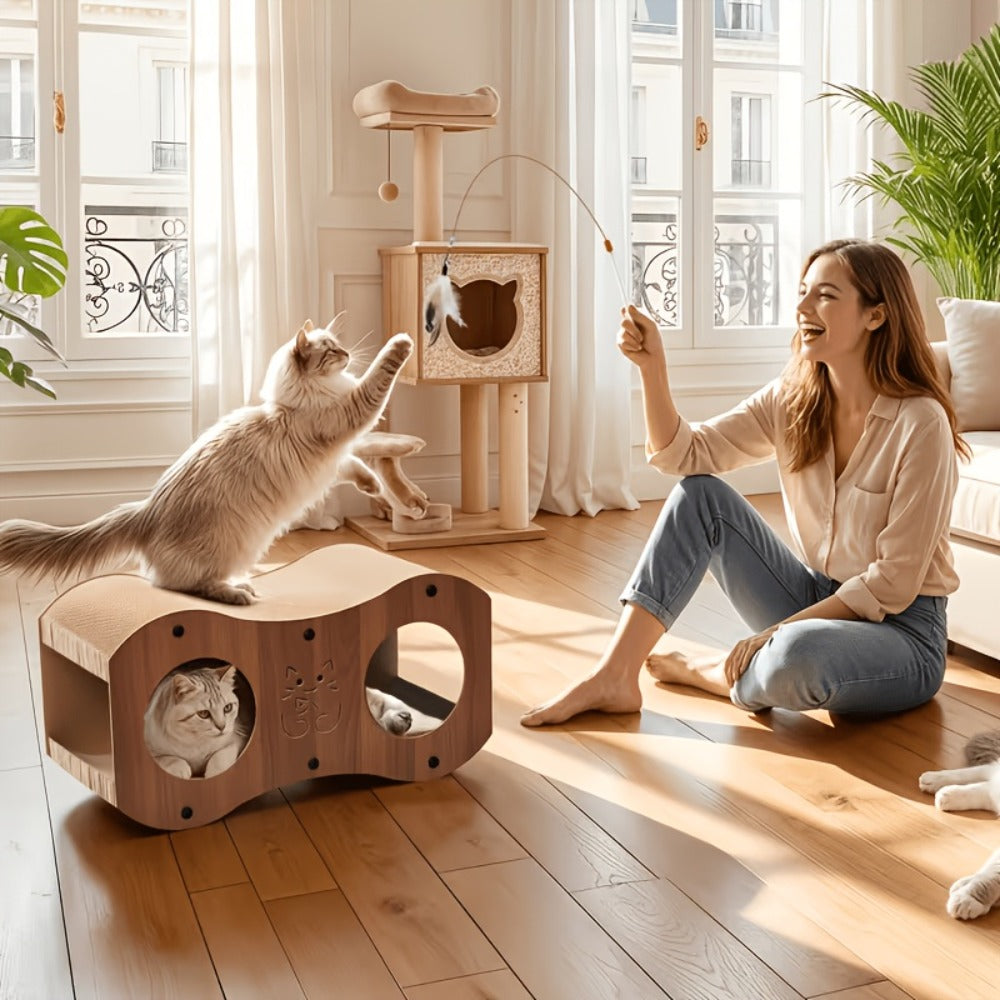 Two-Tier Cat Scratching Post and Bed detail view 8 for Australian shoppers