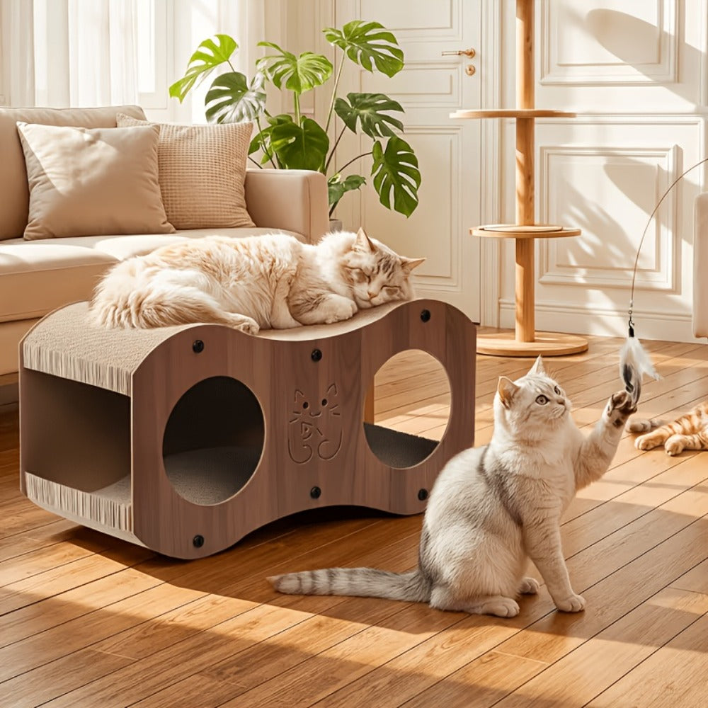 Two-Tier Cat Scratching Post and Bed detail view 7 for Australian shoppers