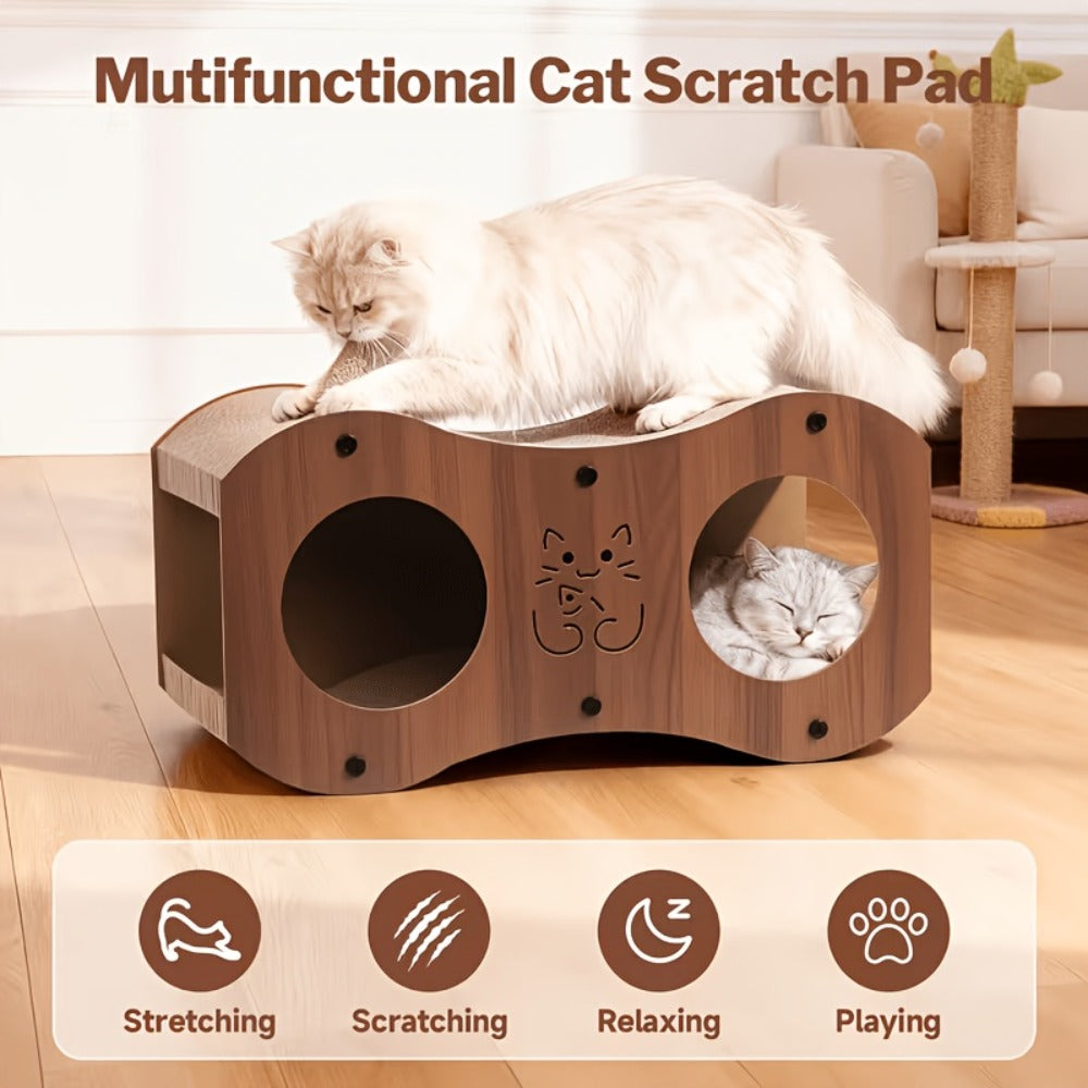 Two-Tier Cat Scratching Post and Bed detail view 3 for Australian shoppers