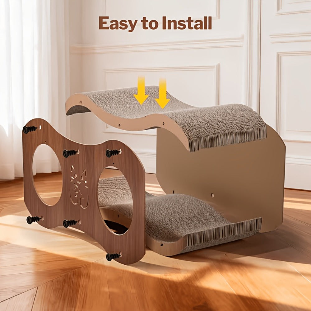 Two-Tier Cat Scratching Post and Bed detail view 5 for Australian shoppers