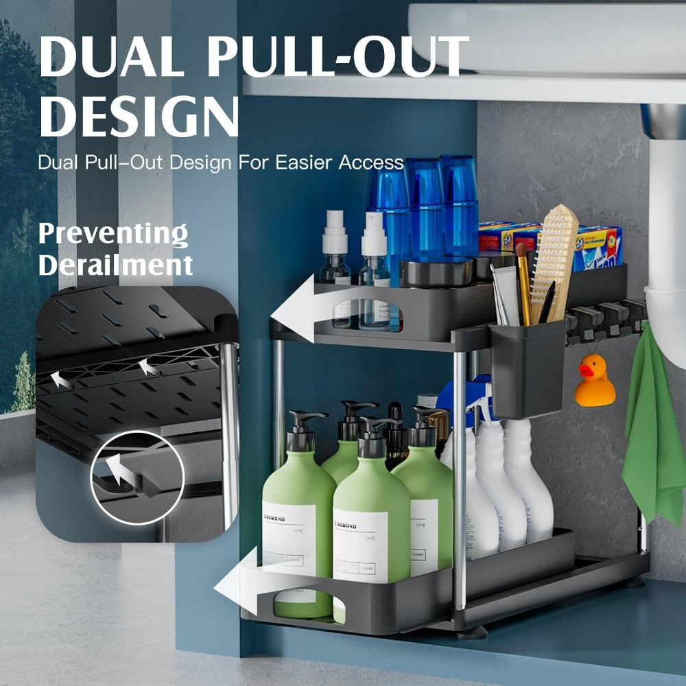 Under-Sink Cabinet Organiser – Slide-Out Kitchen Storage – alternate design view