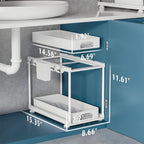 Under-Sink Cabinet Organiser – Slide-Out Kitchen Storage – product detail angle