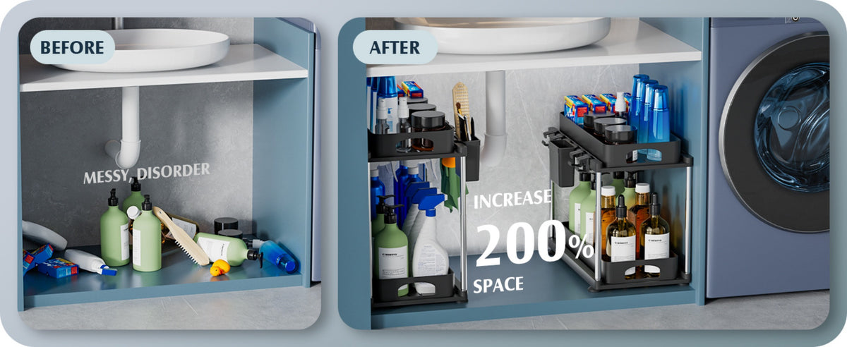 Under-Sink Cabinet Organiser – Slide-Out Kitchen Storage – additional product view 20