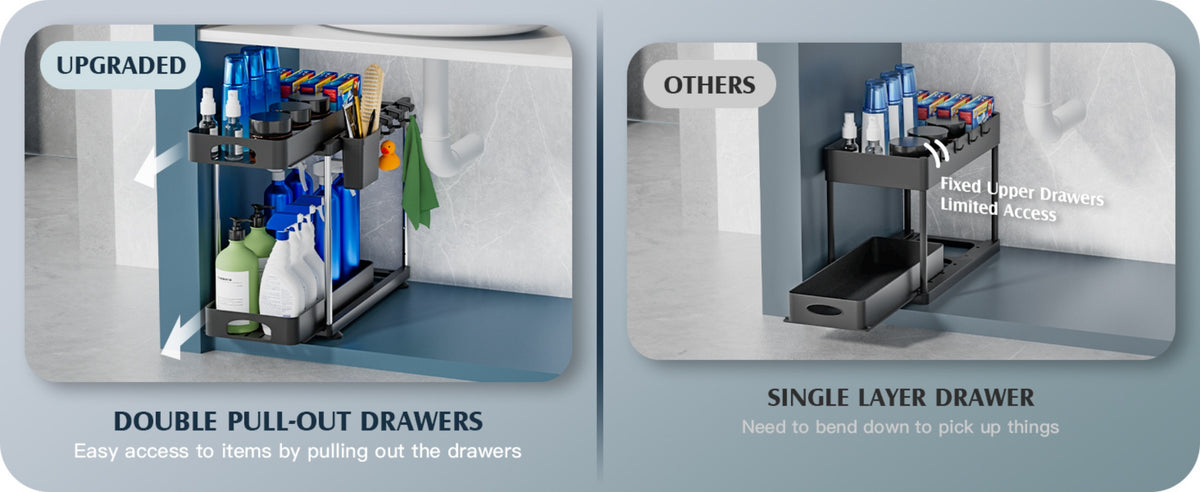 Under-Sink Cabinet Organiser – Slide-Out Kitchen Storage – additional product view 24