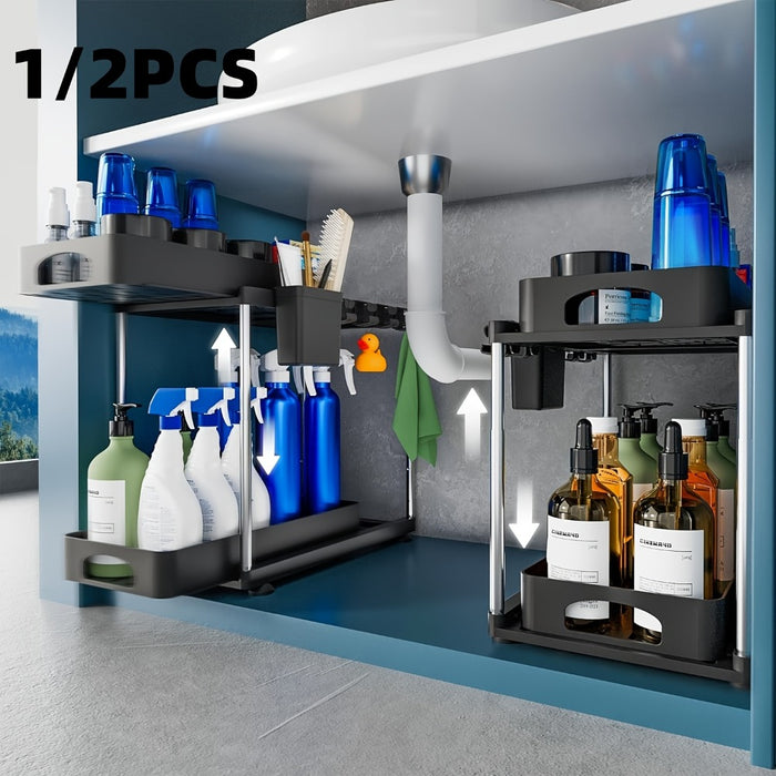 Under-Sink Cabinet Organiser – Slide-Out Kitchen Storage – main product view