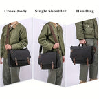 Unisex Canvas Messenger Bag product detail 6