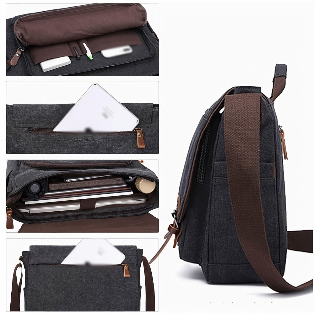 Unisex Canvas Messenger Bag product detail 10