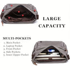 Unisex Canvas Messenger Bag product detail 13