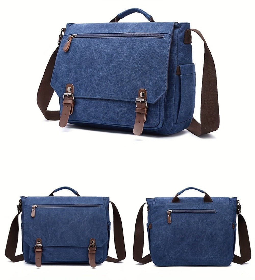 Unisex Canvas Messenger Bag product detail 17