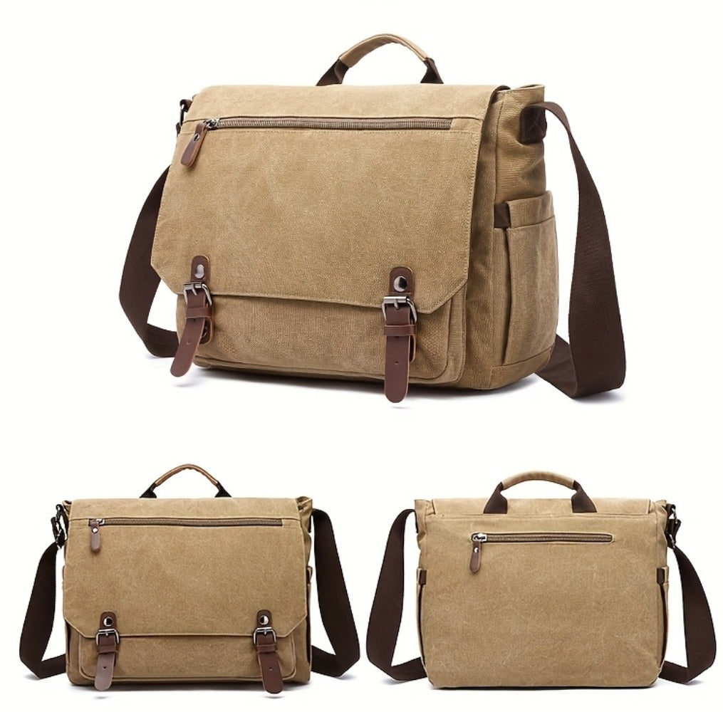 Unisex Canvas Messenger Bag product detail 19