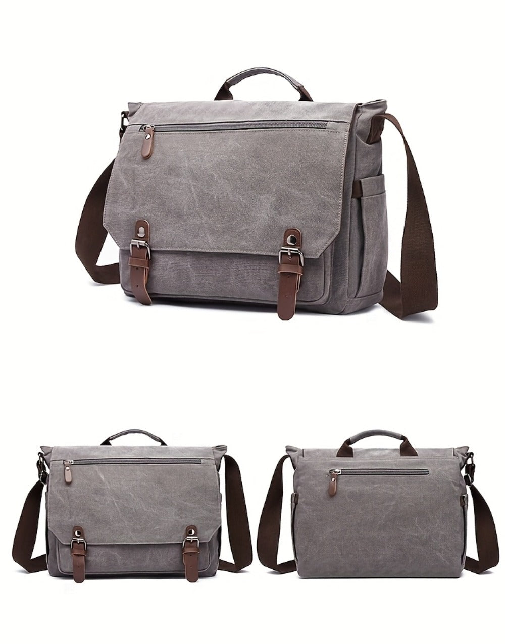 Unisex Canvas Messenger Bag product detail 20