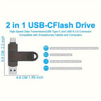 USB-C Flash Drive for Phones and Computers - photo transfer, backup – alternate product view
