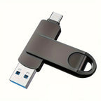USB-C Flash Drive for Phones and Computers - photo transfer, backup – product detail angle