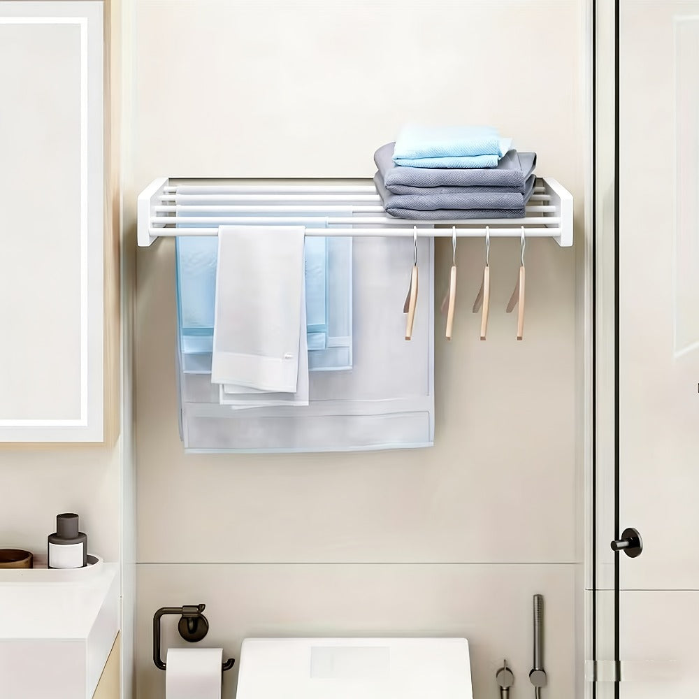 Wall-Mounted Foldable Clothes Drying Rack - Space-Saving – additional product view