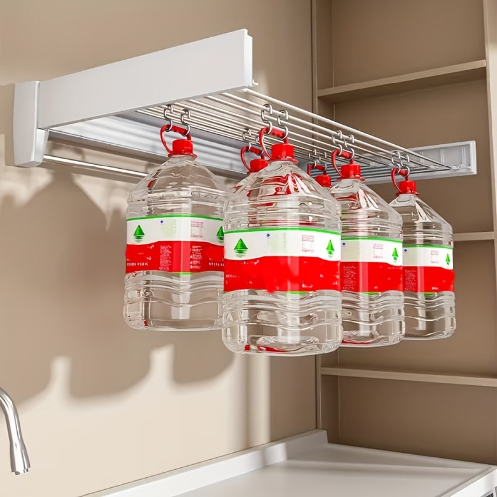 Wall-Mounted Foldable Clothes Drying Rack - Space-Saving – alternate design view