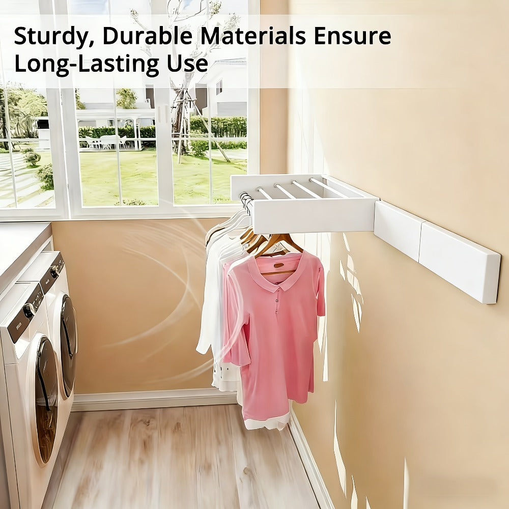 Wall-Mounted Foldable Clothes Drying Rack - Space-Saving – design and construction details