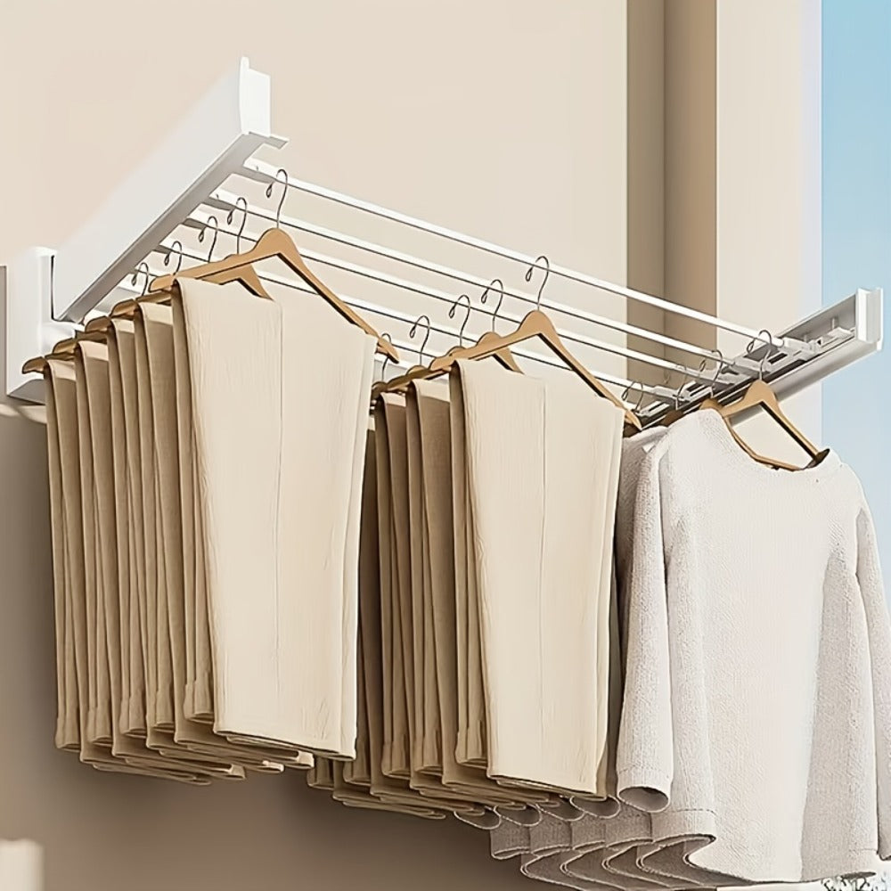 Wall-Mounted Foldable Clothes Drying Rack - Space-Saving – additional product view 9