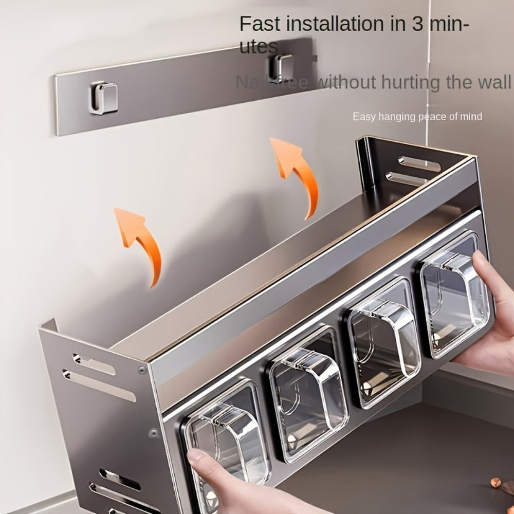 Wall-Mounted Kitchen Storage Rack - Australian Homes – additional product view
