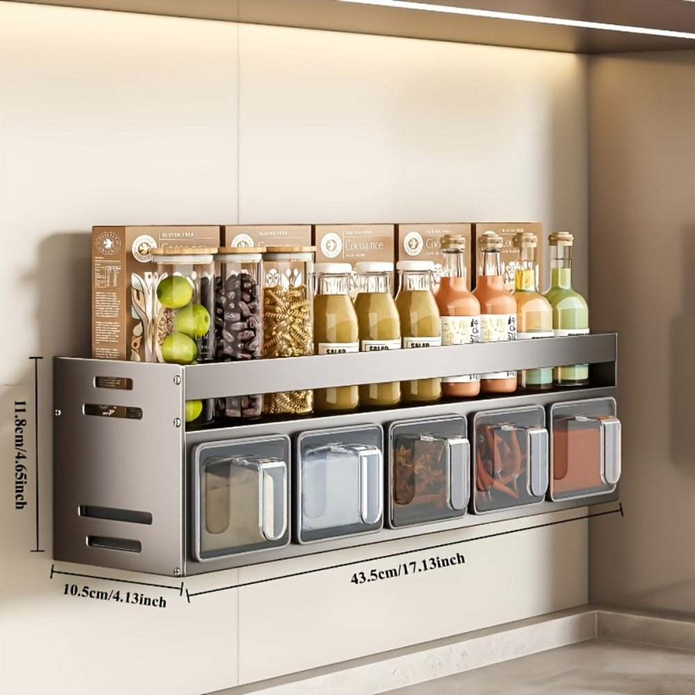 Wall-Mounted Kitchen Storage Rack - Australian Homes – alternate product view