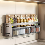 Wall-Mounted Kitchen Storage Rack - Australian Homes – alternate product view