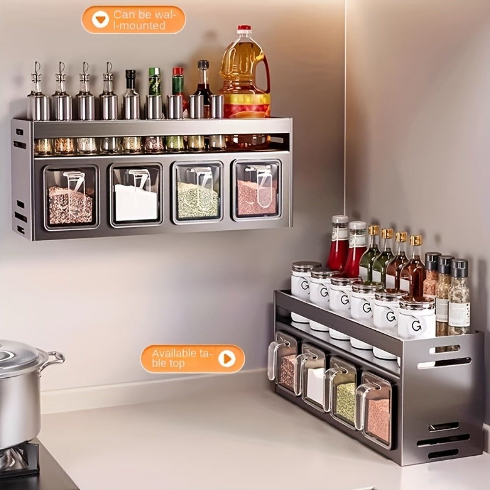 Wall-Mounted Kitchen Storage Rack - Australian Homes – product detail angle