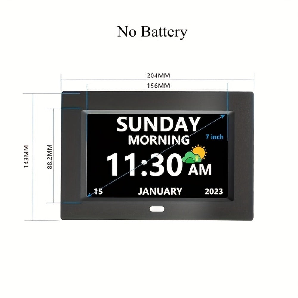 Wall-Mounted Large-Screen Digital Calendar Alarm Clock - wall or desk – design and construction details