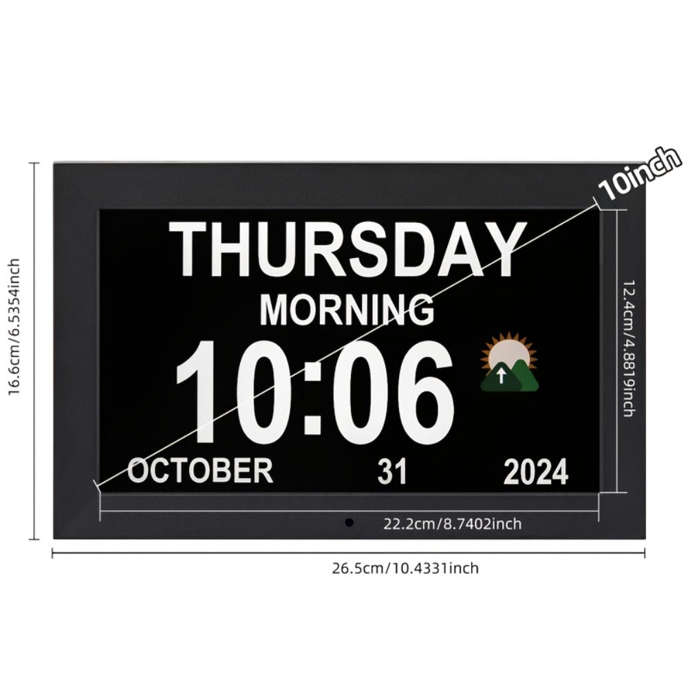 Wall-Mounted Large-Screen Digital Calendar Alarm Clock - wall or desk – additional product view 9