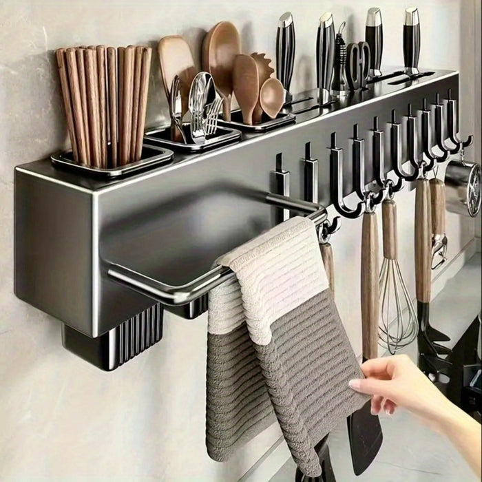 Wall-Mounted Utensil Rack for organised Australian kitchens