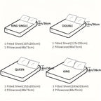 Warm Bed Sheet Set – 2200TC 3-Piece 36cm Deep-Pocket Bedding – design and construction details