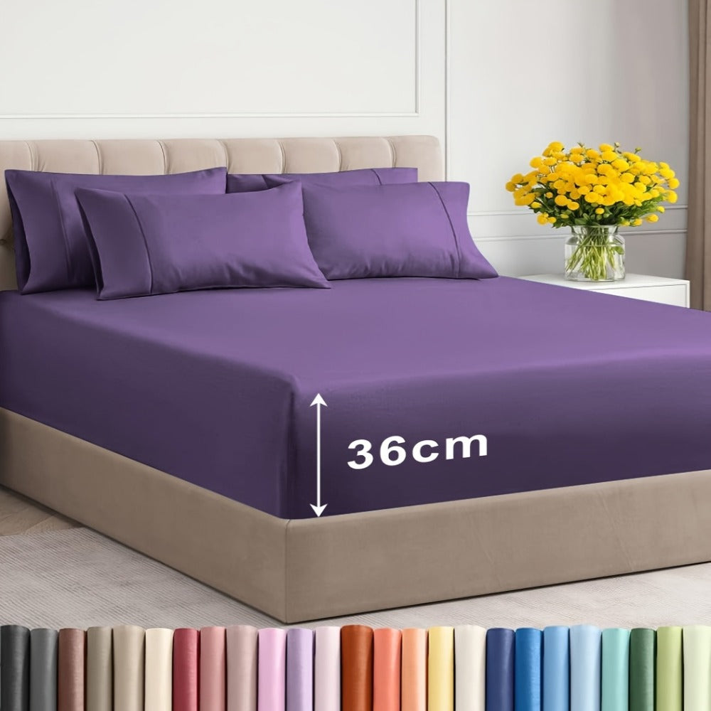 Warm Bed Sheet Set – 2200TC 3-Piece 36cm Deep-Pocket Bedding – additional product view 14