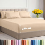 Warm Bed Sheet Set – 2200TC 3-Piece 36cm Deep-Pocket Bedding – additional product view 17