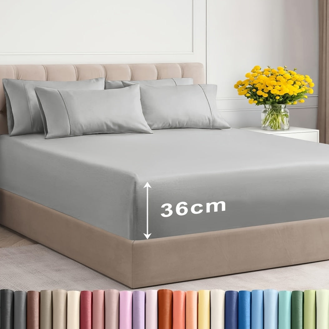 Warm Bed Sheet Set – 2200TC 3-Piece 36cm Deep-Pocket Bedding – additional product view 19